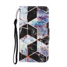 For Huawei P Smart(2020) Coloured Drawing Pattern Horizontal Flip PU Leather Case with Holder & Card Slots & Wallet & Lanyard(Black Marble) - 2