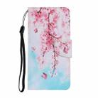 For Huawei P Smart(2020) Coloured Drawing Pattern Horizontal Flip PU Leather Case with Holder & Card Slots & Wallet & Lanyard(Cherry Blossoms) - 2