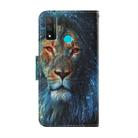 For Huawei P Smart(2020) Coloured Drawing Pattern Horizontal Flip PU Leather Case with Holder & Card Slots & Wallet & Lanyard(Lion) - 3