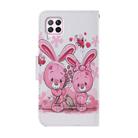 For Huawei P40 Lite Coloured Drawing Pattern Horizontal Flip PU Leather Case with Holder & Card Slots & Wallet & Lanyard(Cute Rabbit) - 3