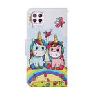 For Huawei P40 Lite Coloured Drawing Pattern Horizontal Flip PU Leather Case with Holder & Card Slots & Wallet & Lanyard(Couple Unicorn) - 3