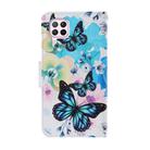 For Huawei P40 Lite Coloured Drawing Pattern Horizontal Flip PU Leather Case with Holder & Card Slots & Wallet & Lanyard(Purple Butterfly) - 3