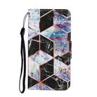 For Huawei P40 Lite E / Y7P Coloured Drawing Pattern Horizontal Flip PU Leather Case with Holder & Card Slots & Wallet & Lanyard(Black Marble) - 2