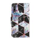 For Huawei P40 Lite E / Y7P Coloured Drawing Pattern Horizontal Flip PU Leather Case with Holder & Card Slots & Wallet & Lanyard(Black Marble) - 3