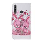 For Huawei P40 Lite E / Y7P Coloured Drawing Pattern Horizontal Flip PU Leather Case with Holder & Card Slots & Wallet & Lanyard(Cute Rabbit) - 3