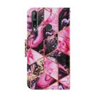 For Huawei P40 Lite E / Y7P Coloured Drawing Pattern Horizontal Flip PU Leather Case with Holder & Card Slots & Wallet & Lanyard(Purple Marble) - 3