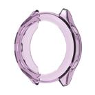 For Garmin Forerunner 570 47mm Half Coverage Hollow TPU Watch Protective Cover(Transparent Purple) - 1