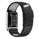 For WHOOP 5.0 Electrocardiogram Silicone Sports Watch Band(Black+Light Grey) - 2