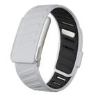 For WHOOP 5.0 Electrocardiogram Silicone Sports Watch Band(Light Grey+Black) - 1