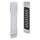 For WHOOP 5.0 Electrocardiogram Silicone Sports Watch Band(Light Grey+Black) - 3