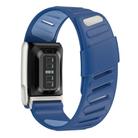 For WHOOP 5.0 Electrocardiogram Silicone Sports Watch Band(Dark Blue+Light Blue) - 2