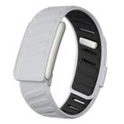 For WHOOP 5.0 Regular Silicone Sports Watch Band(Light Grey+Black) - 1