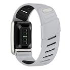 For WHOOP 5.0 Regular Silicone Sports Watch Band(Light Grey+Black) - 2