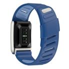 For WHOOP 5.0 Regular Silicone Sports Watch Band(Dark Blue+Light Blue) - 2