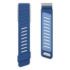 For WHOOP 5.0 Regular Silicone Sports Watch Band(Dark Blue+Light Blue) - 3