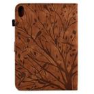 For Xiaomi Redmi Pad 2 Fortune Tree Embossed Leather Smart Tablet Case(Brown) - 3