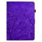 For Xiaomi Redmi Pad 2 Fortune Tree Embossed Leather Smart Tablet Case(Purple) - 2