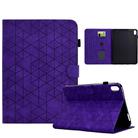 For Xiaomi Redmi Pad 2 Rhombus TPU Smart Leather Tablet Case(Purple) - 1