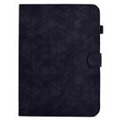 For Xiaomi Redmi Pad 2 Rhombus TPU Smart Leather Tablet Case(Black) - 2