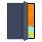 For iPad Pro 11 (2018) WIWU Magnetic 3-folding Horizontal Flip PU Leather Case with Holder & Wake-up / Sleep Function(Blue) - 1