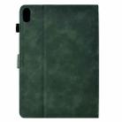 For Xiaomi Redmi Pad 2 Cats Embossed Leather Smart Tablet Case(Green) - 3