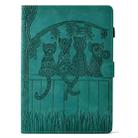 For Xiaomi Redmi Pad 2 Cats Embossed Leather Smart Tablet Case(Light Blue) - 2