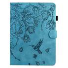 For Xiaomi Redmi Pad 2 Flowers and Bird Embossed Smart Leather Tablet Case(Light Blue) - 2