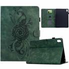 For Xiaomi Redmi Pad 2 Mandala Embossed Smart Leather Tablet Case(Green) - 1