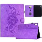 For Xiaomi Redmi Pad 2 Mandala Embossed Smart Leather Tablet Case(Light Purple) - 1