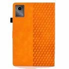 For Lenovo Xiaoxin Pad 11 2025 Rhombus Embossed Leather Smart Tablet Case(Khaki) - 3