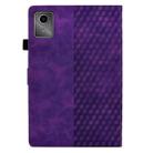 For Lenovo Xiaoxin Pad 11 2025 Rhombus Embossed Leather Smart Tablet Case(Purple) - 3
