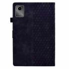 For Lenovo Xiaoxin Pad 11 2025 Rhombus Embossed Leather Smart Tablet Case(Black) - 3