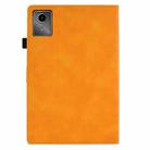 For Lenovo Xiaoxin Pad 11 2025 Peony Butterfly Embossed Leather Smart Tablet Case(Khaki) - 3