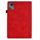 For Lenovo Xiaoxin Pad 11 2025 Peony Butterfly Embossed Leather Smart Tablet Case(Red) - 3