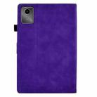 For Lenovo Xiaoxin Pad 11 2025 Peony Butterfly Embossed Leather Smart Tablet Case(Purple) - 3