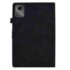 For Lenovo Xiaoxin Pad 11 2025 Peony Butterfly Embossed Leather Smart Tablet Case(Black) - 3