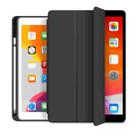For iPad 10.2 / Air 2019 WIWU 3-folding Horizontal Flip PU Leather Case with Pen Slot & Holder & Wake-up / Sleep Function(Black) - 1