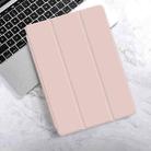 For iPad 9.7 (2018) & (2017) WIWU Ultra-thin 3-folding Horizontal Flip PU Leather + TPU Case with Holder & Wake-up / Sleep Function(Pink) - 1