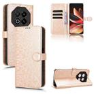 For Meizu Note 16 Honeycomb Dot Texture Leather Phone Case(Gold) - 1