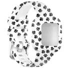 For GarminFit JR3 / Garmin Vivofit JR 3 xDfind Steel Buckle Printed Silicone Watch Band(Footprint) - 3