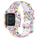 For GarminFit JR3 / Garmin Vivofit JR 3 xDfind Steel Buckle Printed Silicone Watch Band(Facial Makeup) - 1