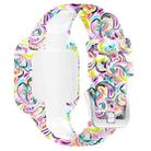 For GarminFit JR3 / Garmin Vivofit JR 3 xDfind Steel Buckle Printed Silicone Watch Band(Facial Makeup) - 2