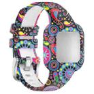 For GarminFit JR3 / Garmin Vivofit JR 3 xDfind Steel Buckle Printed Silicone Watch Band(Peacock) - 3