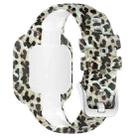 For GarminFit JR3 / Garmin Vivofit JR 3 xDfind Steel Buckle Printed Silicone Watch Band(Leopard) - 2