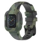 For GarminFit JR3 / Garmin Vivofit JR 3 xDfind Steel Buckle Printed Silicone Watch Band(Camouflage Green) - 1