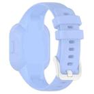 For GarminFit JR3 / Garmin Vivofit JR 3 xDfind Silver Steel Buckle Solid Color Silicone Watch Band(Cornflower Blue) - 2