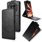 For Meizu Note 16 Magnetic Vertical Flip Leather Phone Case with Buckle(Black) - 1