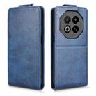 For Meizu Note 16 Magnetic Vertical Flip Leather Phone Case with Buckle(Blue) - 2