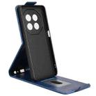 For Meizu Note 16 Magnetic Vertical Flip Leather Phone Case with Buckle(Blue) - 3