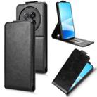For Meizu Note 16 Pro Magnetic Vertical Flip Leather Phone Case with Buckle(Black) - 1